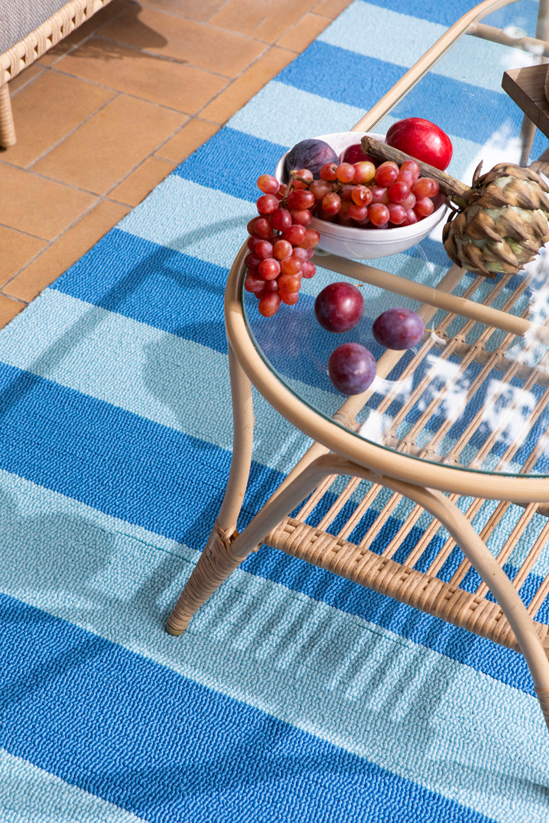 Laura Ashley - Lille Sky Blue outdoor 480008 - 140x200 cm Vloerkleed
