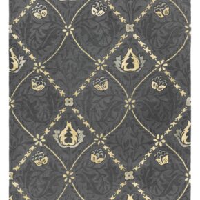 Morris & Co - Pure Trellis black ink 29105 - 250x350 cm Vloerkleed