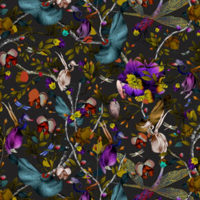 Moooi Carpets - Biophilla Dark Slate - 350 rond Vloerkleed