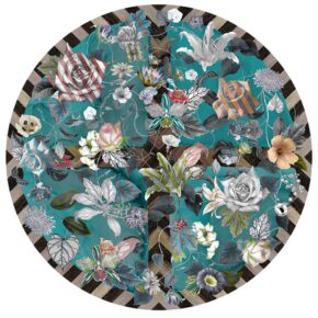 Moooi Carpets - Malmaison Aquamarine - 350 rond Vloerkleed