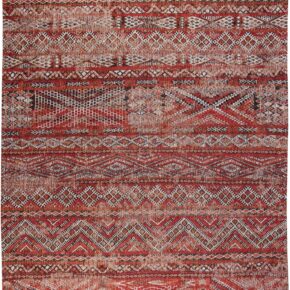 Louis de Poortere - 9115 Antiquarian Kelim Fez Red - 200x280 cm Vintage Vloerkleed