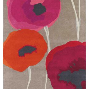 Sanderson - Poppies Red Orange 45700 - 250x350 cm Vloerkleed