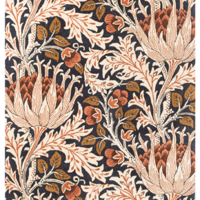 Morris & Co - Artichoke Amber Charcoal 127103 - 250x350 cm Vloerkleed