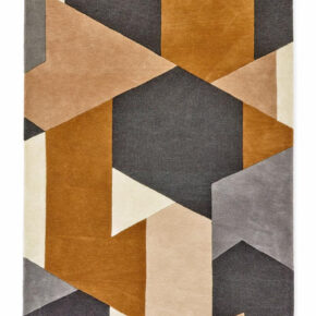 Harlequin - Popova Caramel Slate Shell 143101 - 250x350 cm Vloerkleed