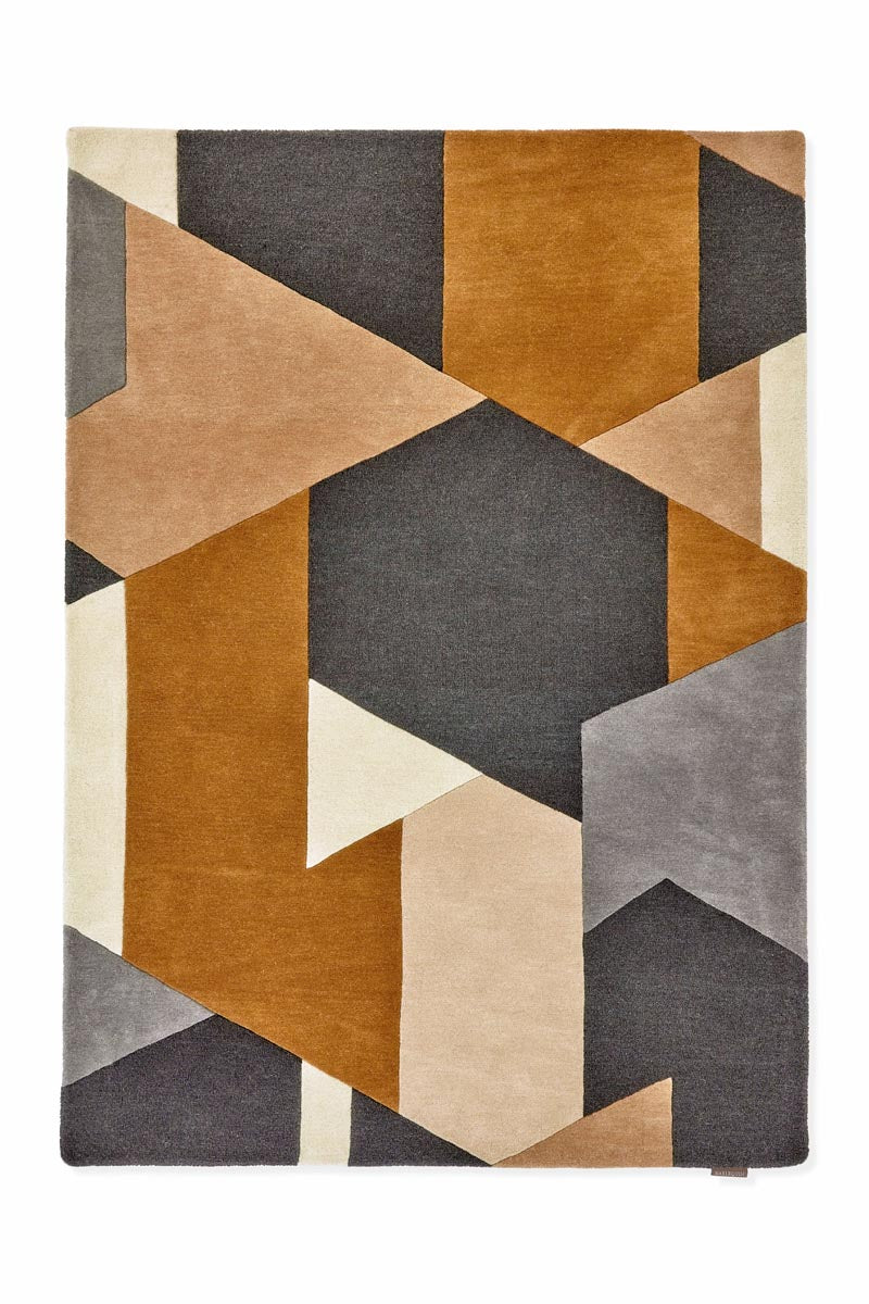 Harlequin - Popova Caramel Slate Shell 143101 - 250x350 cm Vloerkleed