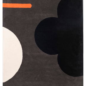 Orla Kiely - Geo Flower Graphite 060605 - 250x350 cm Vloerkleed