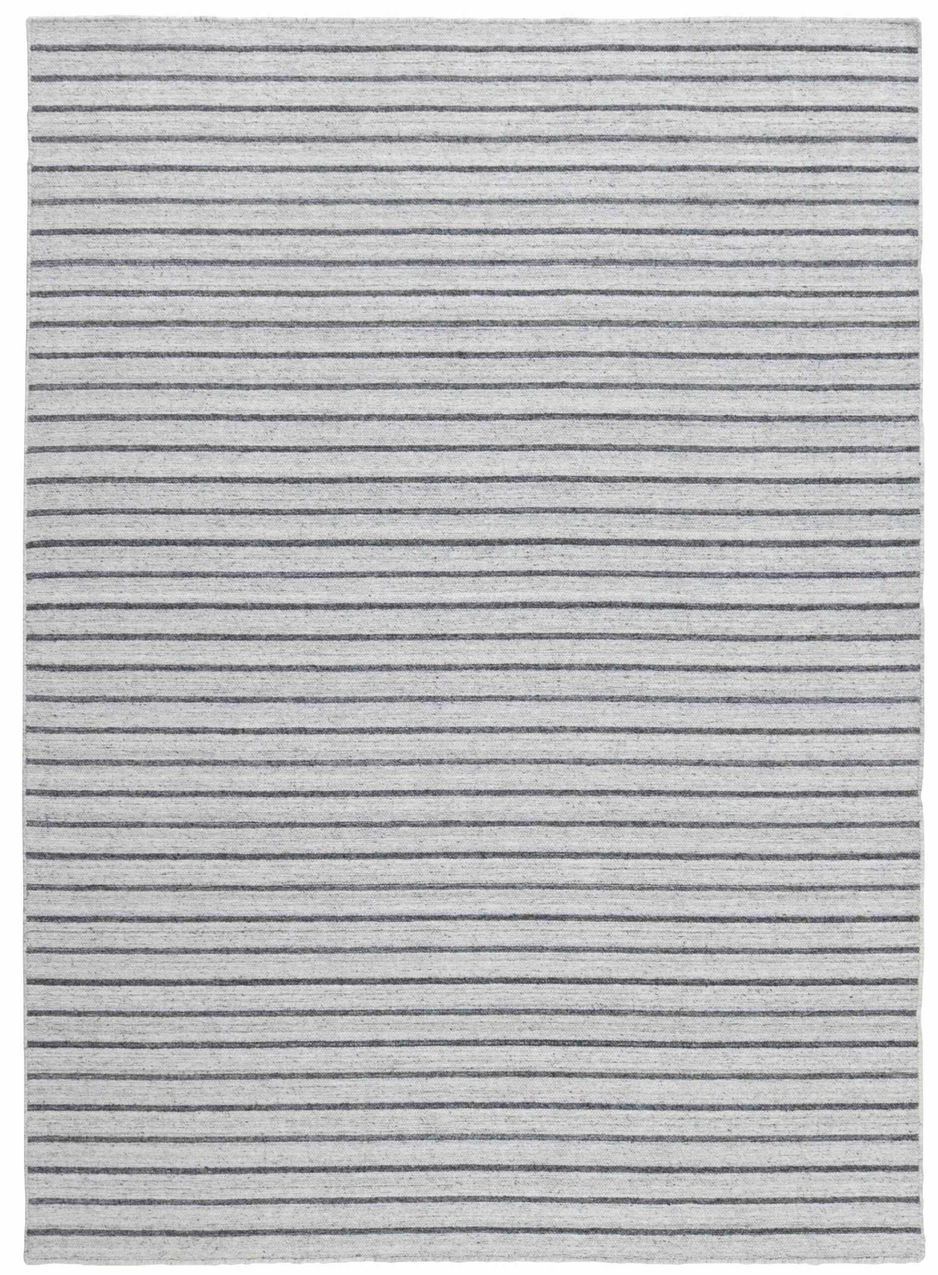 MOMO Rugs - Nouveau Stripes Silver/Dark Grey - 250x350 cm Vloerkleed