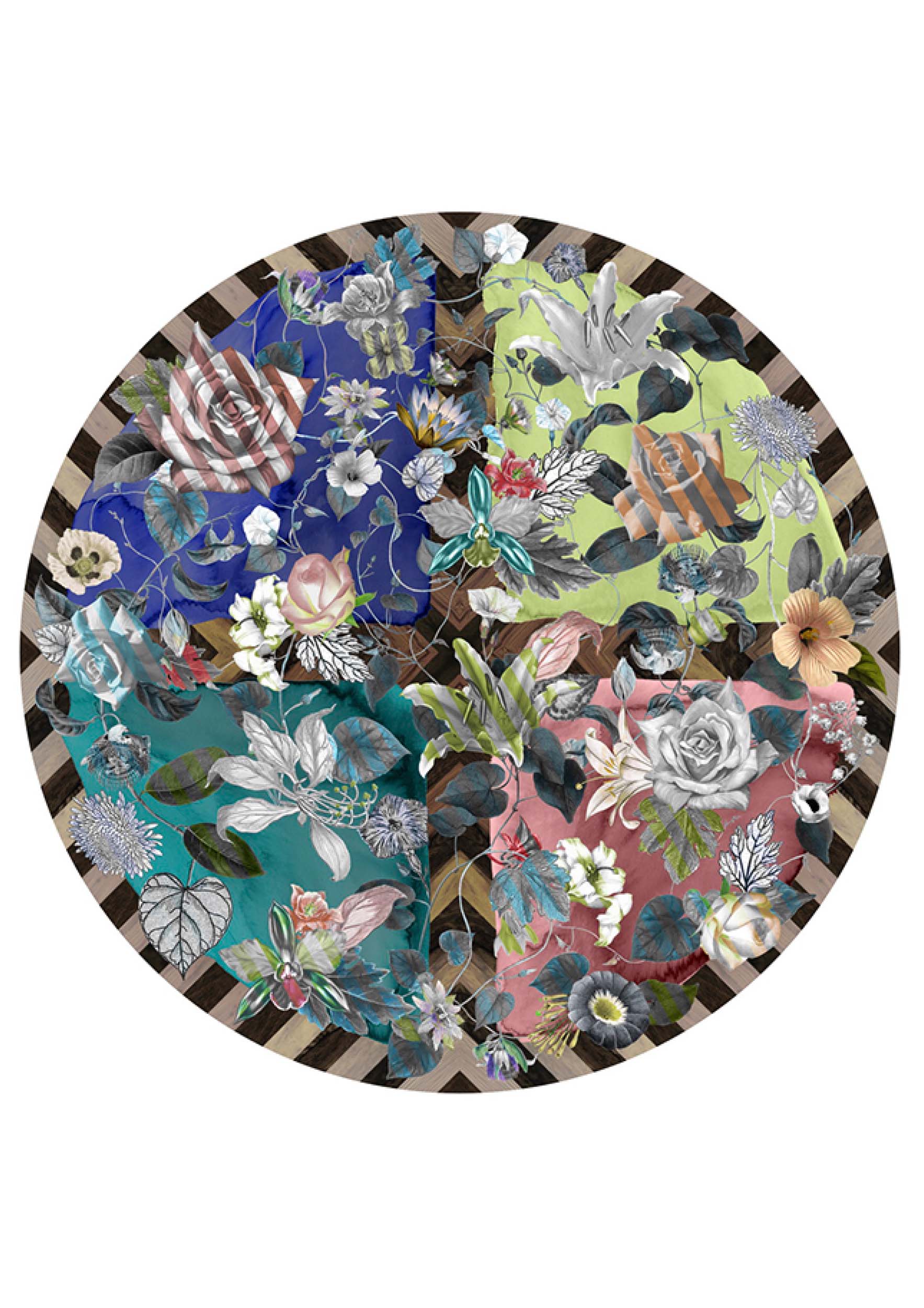 Moooi Carpets - Malmaison Guimauve - 350 rond Vloerkleed