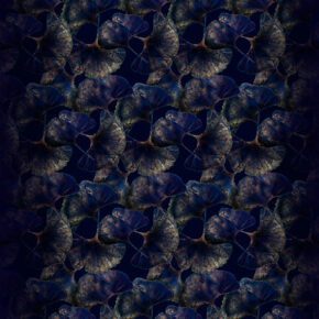 Moooi Carpets - Ginko Leaf Blue - 350 rond Vloerkleed