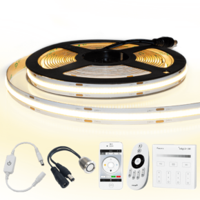 9 meter Warm Wit led strip COB met 504 leds per meter - complete set