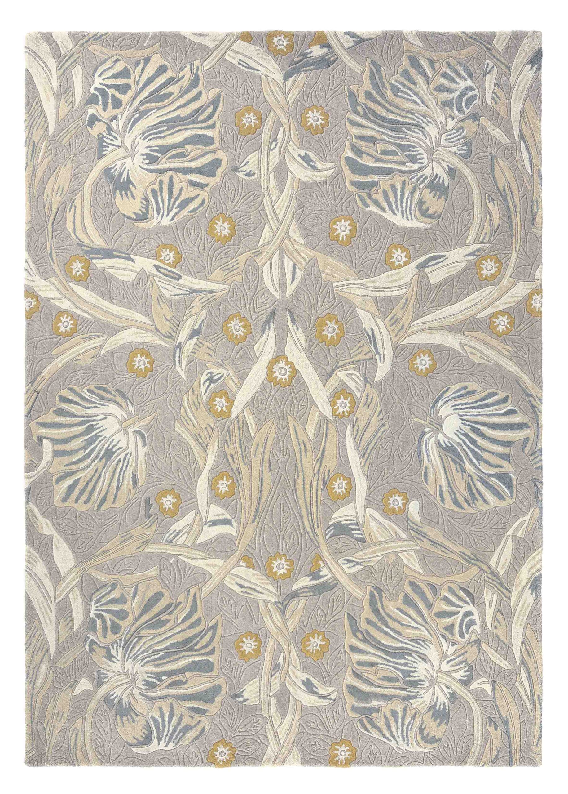 Morris & Co - Pure Pimpernel linen 28701 - 250x350 cm Vloerkleed