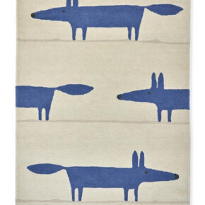 Scion - Mr Fox Pebble Denim 025328 - 90x150 cm Vloerkleed