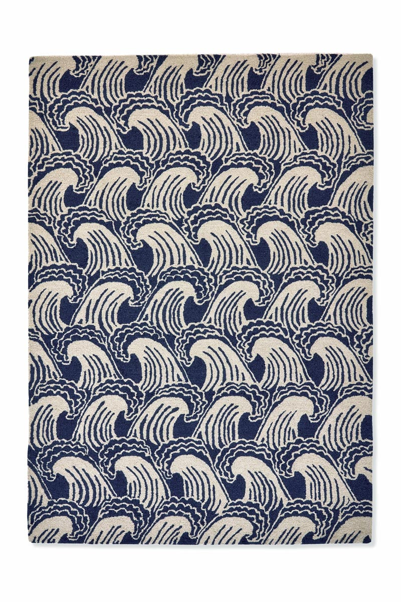 Scion - Ride the Wave Denim 125608 - 250x350 cm Vloerkleed