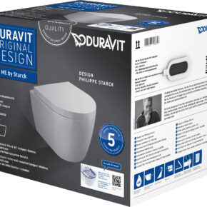 Duravit Me By Starck combipack toiletset compact en randloos Wit