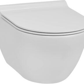 Ben Segno compact hangtoilet met Free flush en Xtra glaze+ incl. slimseat toiletbril Glans wit