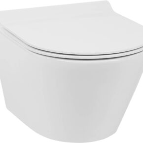 Ben Stelvio hangtoilet compact met Xtra glaze+ en Free flush en toiletbril Wit
