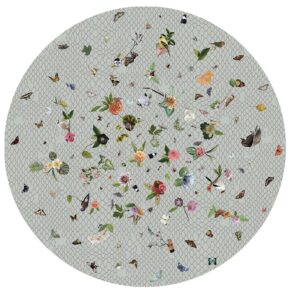 Moooi Carpets - Garden of Eden Light Grey - 350 rond Vloerkleed