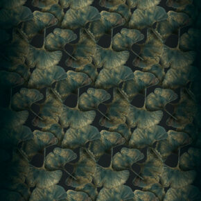 Moooi Carpets - Ginko Leaf Green - 350 rond Vloerkleed