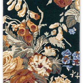 Sanderson - Stapleton Park Navy Burnt Orange 45318 - 250x350 cm Vloerkleed