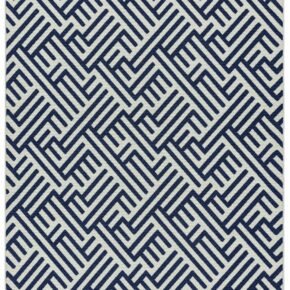 Easy Living - Antibes Blue White Linear -