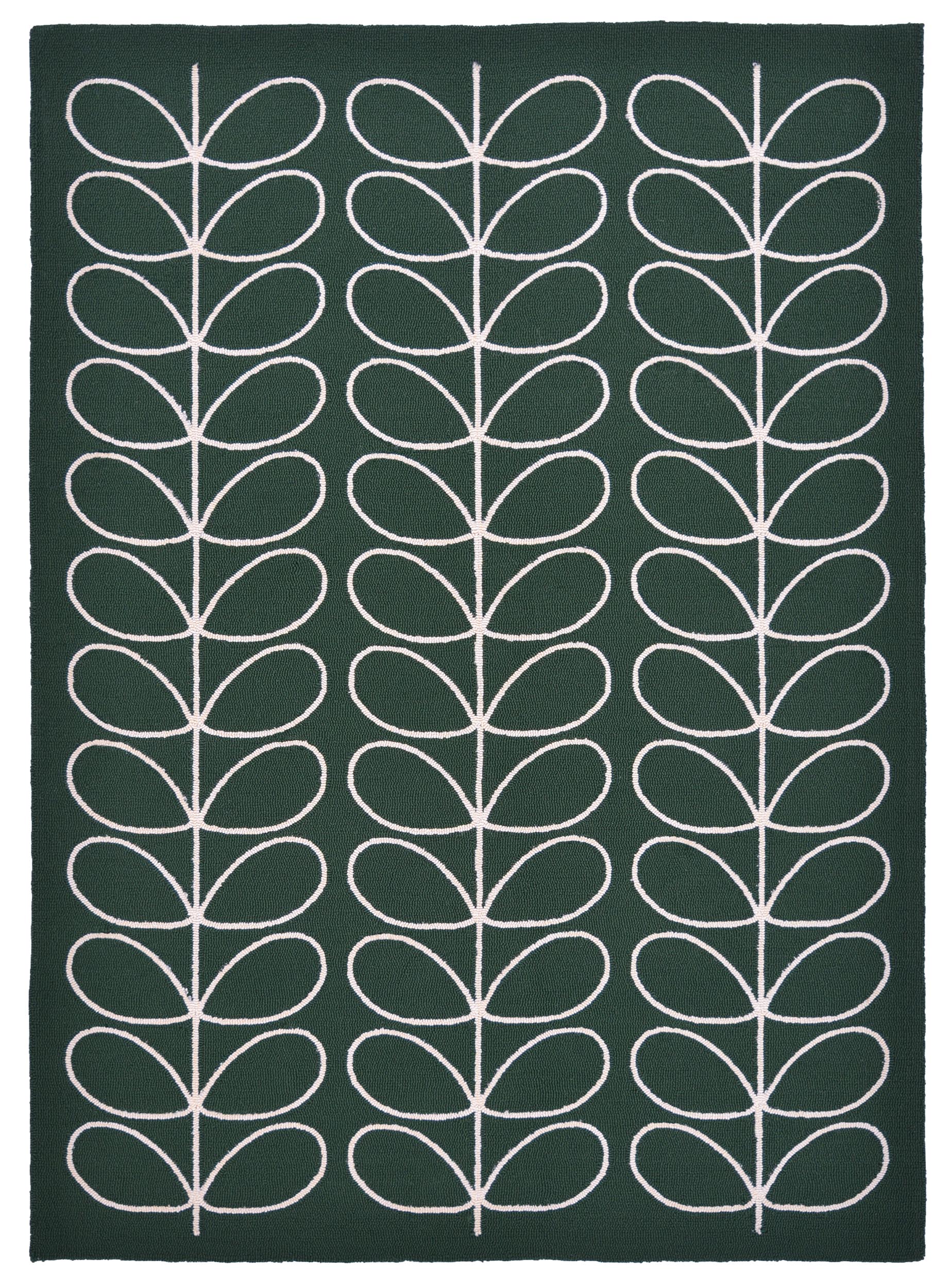 Orla Kiely - Linear Stem Jade Outdoor 460507 - 250x350 cm Vloerkleed