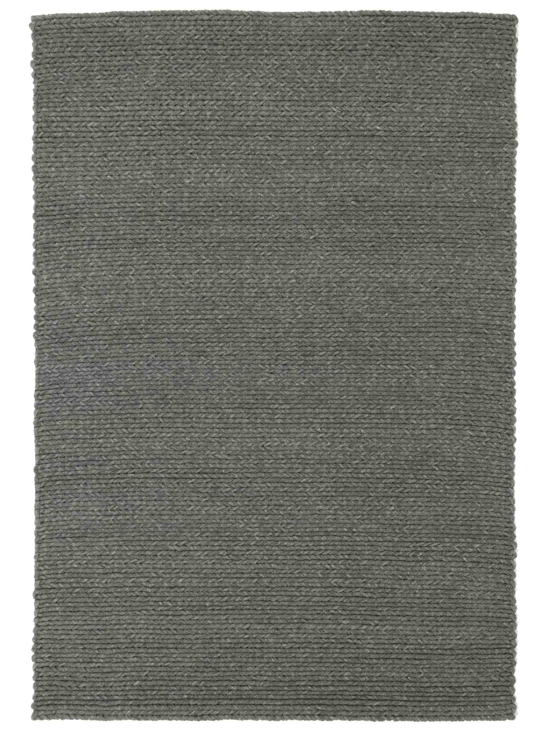 Rebellenclub - Kabel Antraciet Grijs - 200x300 cm Vloerkleed