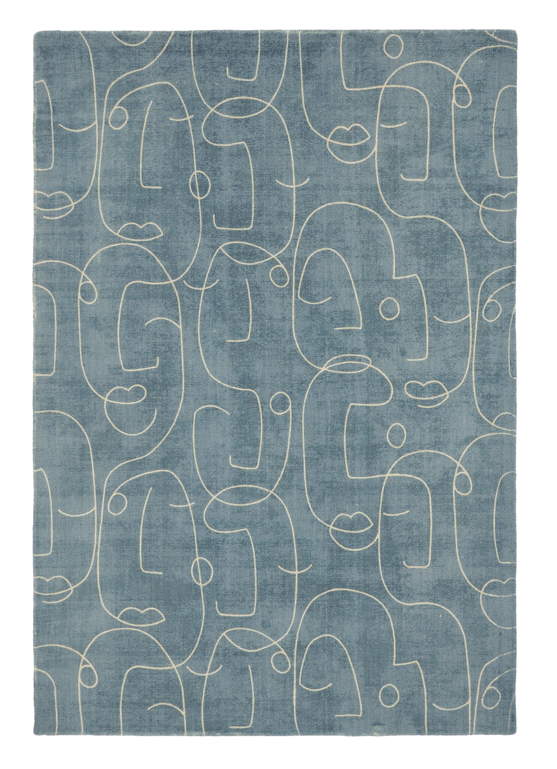 Scion - Epsilon Teal 23808 - 250x350 cm Vloerkleed