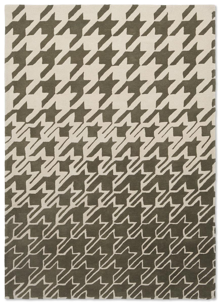 Ted Baker - Houndstooth Grey 162804 - 250x350 cm Vloerkleed