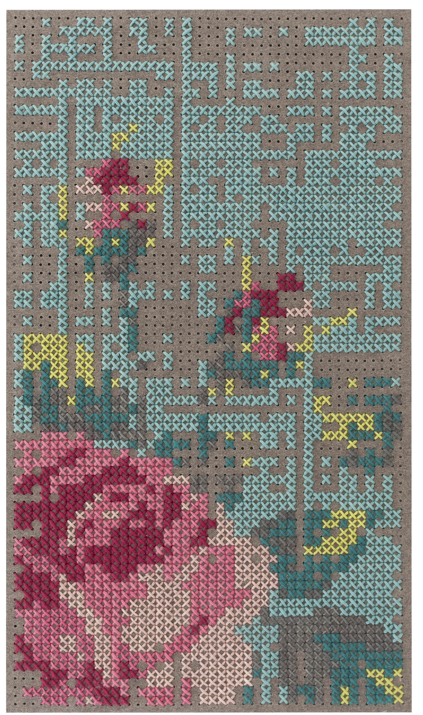 GAN - Canevas Flowers Colour - 200x300 cm Vloerkleed