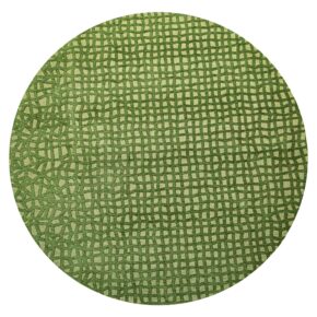 Louis de Poortere - Rond vloerkleed Trammel Structures 9249 Alta Green - 240 rond