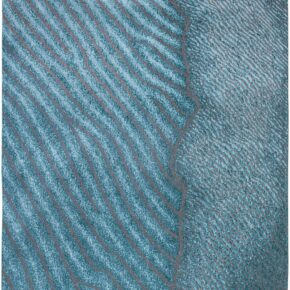 Louis de Poortere - 9132 Waves Shores Blue Nile - 280x360 cm Vloerkleed
