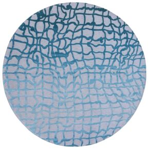 Louis de Poortere - Rond vloerkleed Dedalo Mad Men 9203 Blue Marine - 240 rond