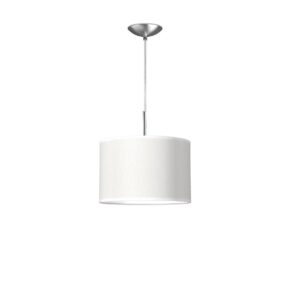 hanglamp tube deluxe bling Ø 30 cm - wit