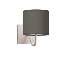 Home sweet home wandlamp Beach met lampenkap Bling 16 cm - antraciet