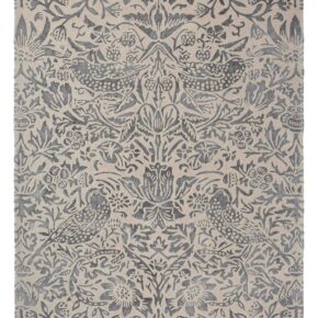 Morris & Co - Pure Strawberry Thief ink 28105 - 250x350 cm Vloerkleed