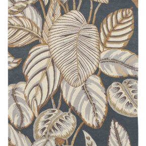 Sanderson - Calathea Charcoal 50805 - 250x350 cm Vloerkleed