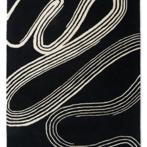 Brink en Campman - Decor Flow Caviar 091305 - 250x350 cm Vloerkleed