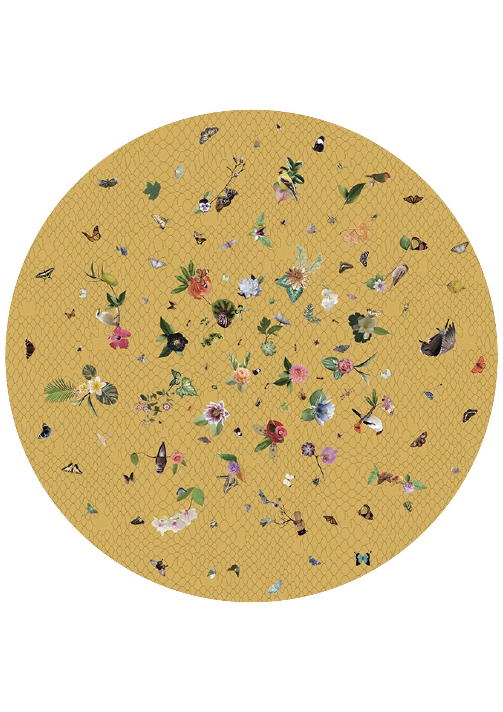 Moooi Carpets - Garden of Eden Yellow - 350 rond Vloerkleed