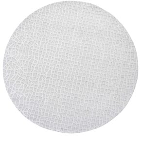 Louis de Poortere - Rond vloerkleed Trammel Structures 9246 Willow White - 240 rond