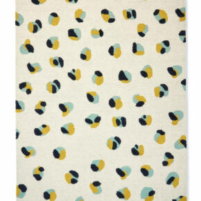 Scion - Leopard Dots Pebble Sage 125206 - 250x350 cm Vloerkleed