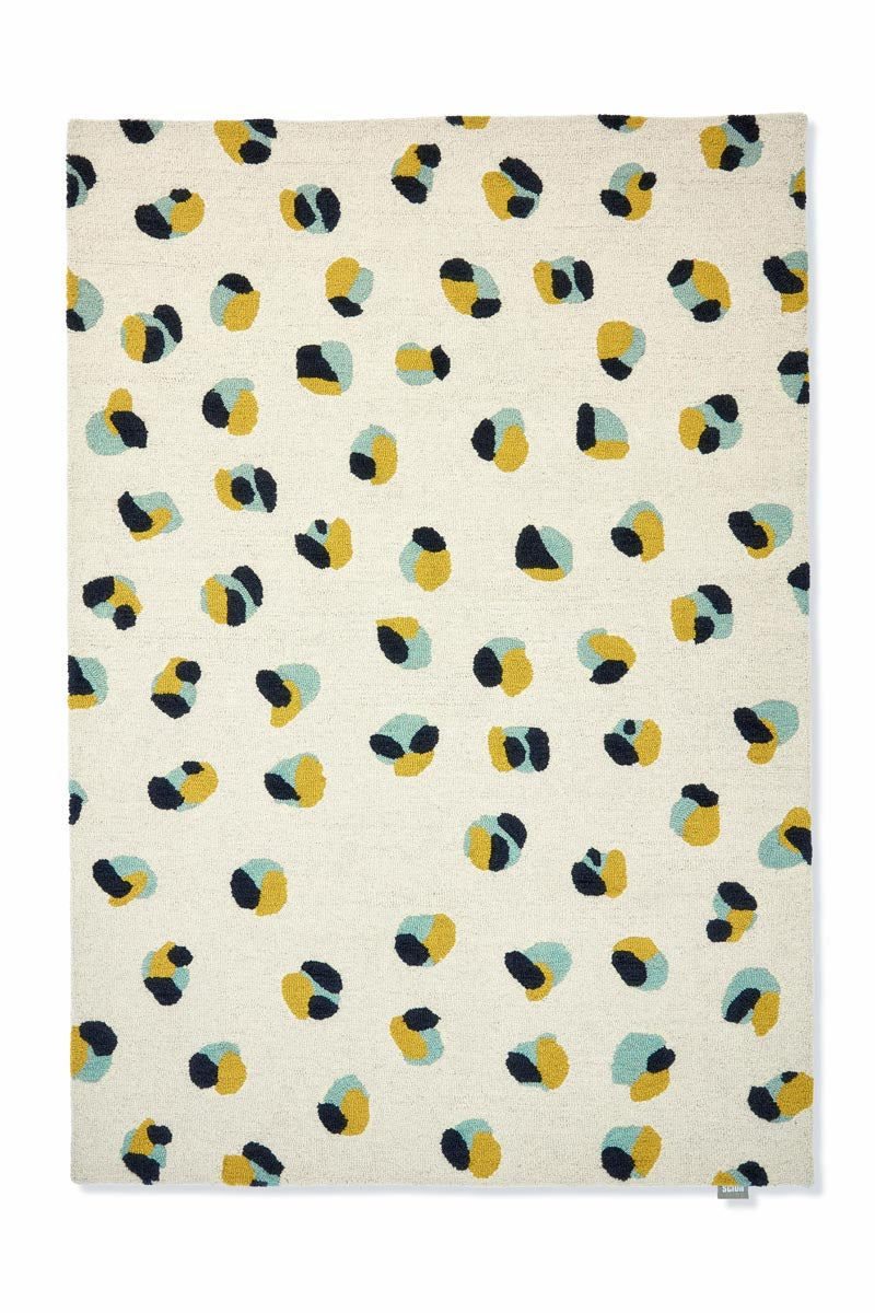 Scion - Leopard Dots Pebble Sage 125206 - 250x350 cm Vloerkleed