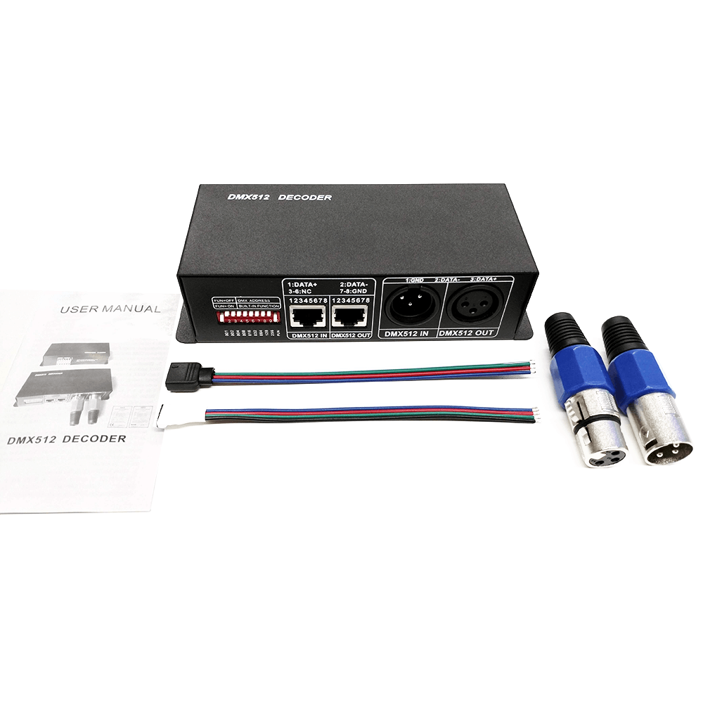 DMX controller voor RGB en RGBW led strips