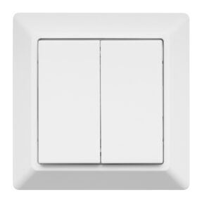 Draadloze Zigbee schakelaar wit van EcoDim - Friends of Philips Hue - Geschikt voor 2 groepen