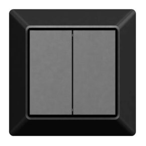 Draadloze Zigbee schakelaar zwart van EcoDim - Friends of Philips Hue - Geschikt voor 2 groepen