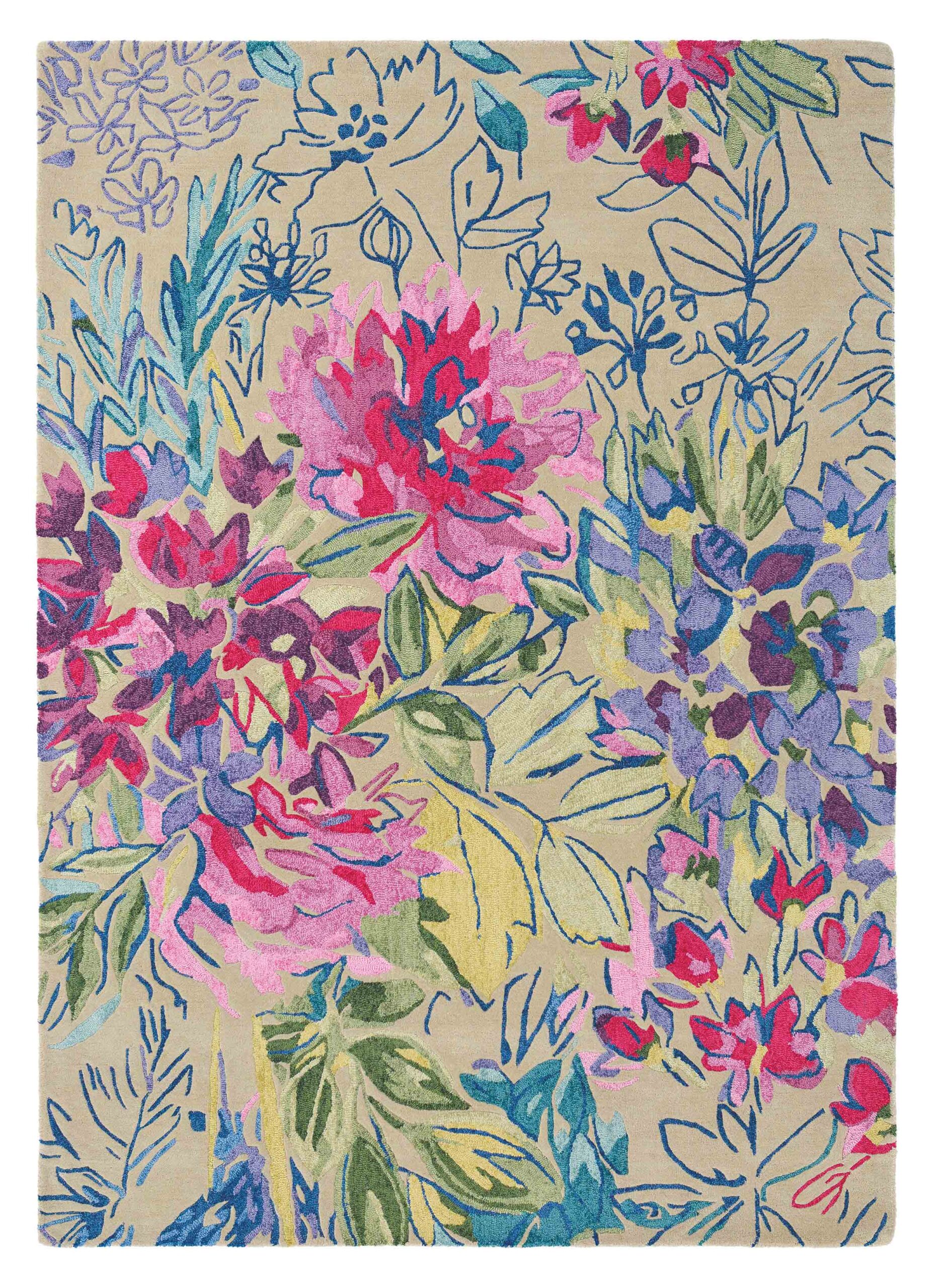 Bluebellgray - Ines Jardin 19904 - 250x350 cm Vloerkleed