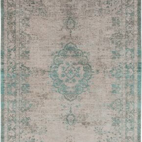 Louis de Poortere - 8259 Fading World Medallion Jade Oyster - 280x360 cm Vintage Vloerkleed