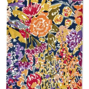 Scion - Harlequin Aubergine Palm Apricot Indigo 143205 - 250x350 cm Vloerkleed