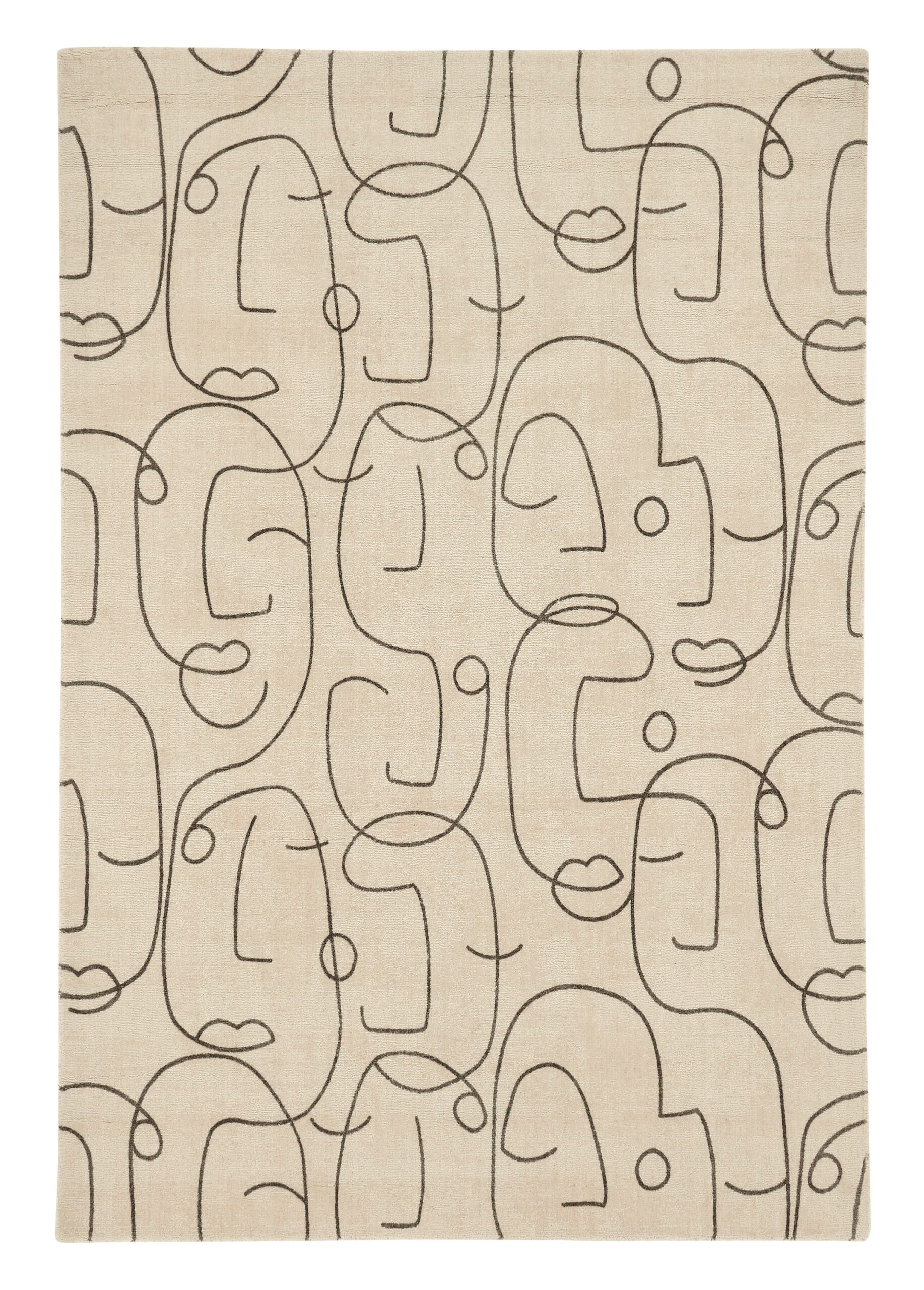 Scion - Epsilon Charcoal 23801 - 250x350 cm Vloerkleed