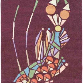 Ted Baker - Emerging Fish Burgundy 160500 - 250x350 cm Vloerkleed