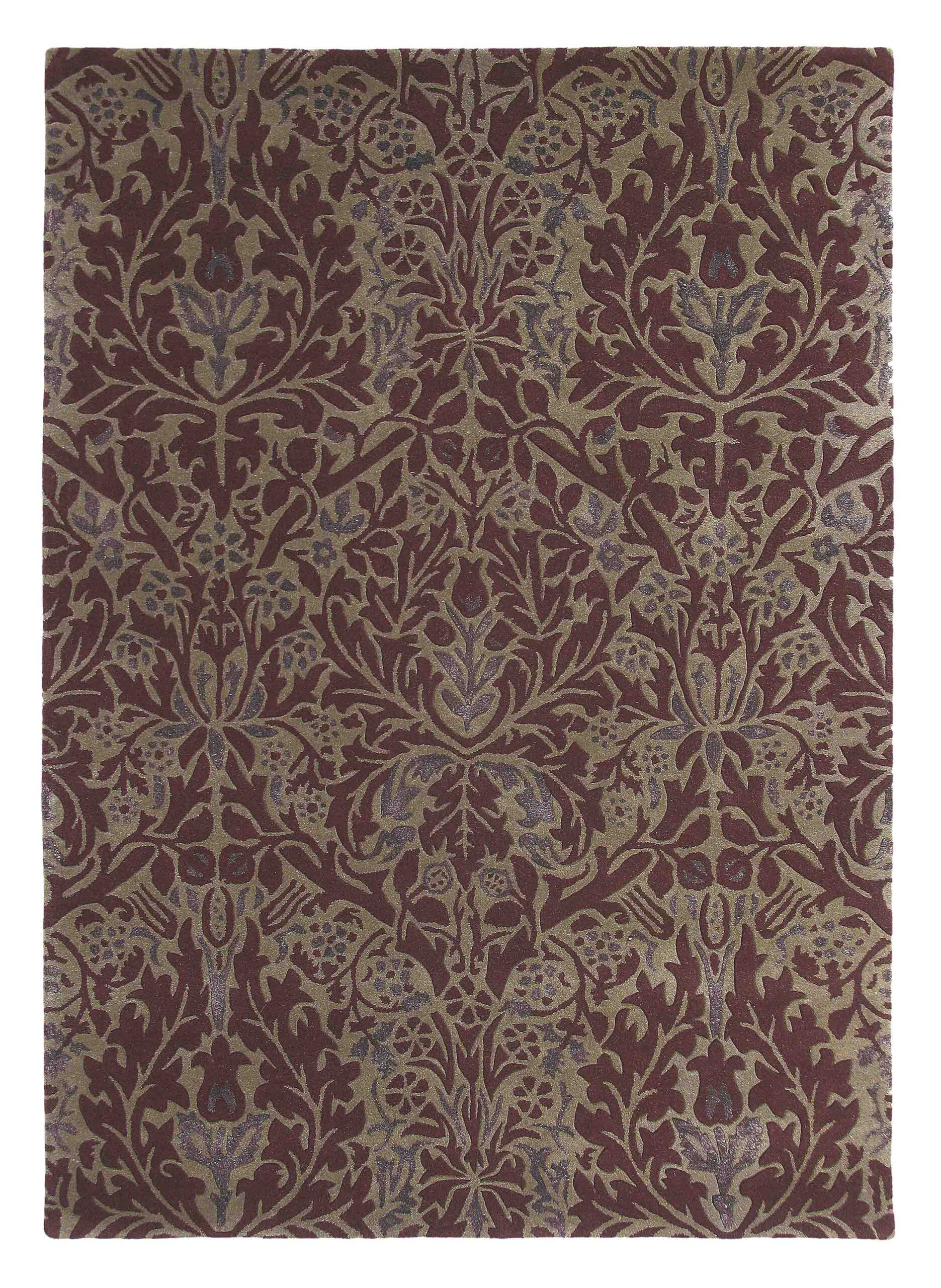 Morris & Co - Autumn Flowers plum 27500 - 250x350 cm Vloerkleed